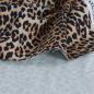 Preview: Baumwoll-Twill Leo beige schwarz